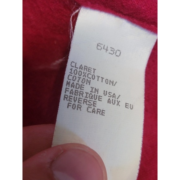 Woolrich Mens Button Down Corduroy Shirt Long Sleeve Claret Red Casual - Picture 5 of 6